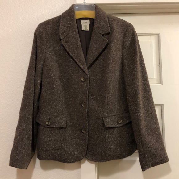 L.L. Bean Jackets & Blazers - Host Pick! L.L. Bean Brown Wool Jacket